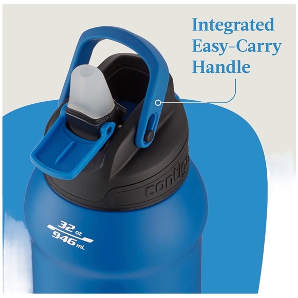 Contigo Fit Amp Autospout Stainless Steel 32 oz. Water Bottle 24+Hrs Cold - Picture 3 of 6